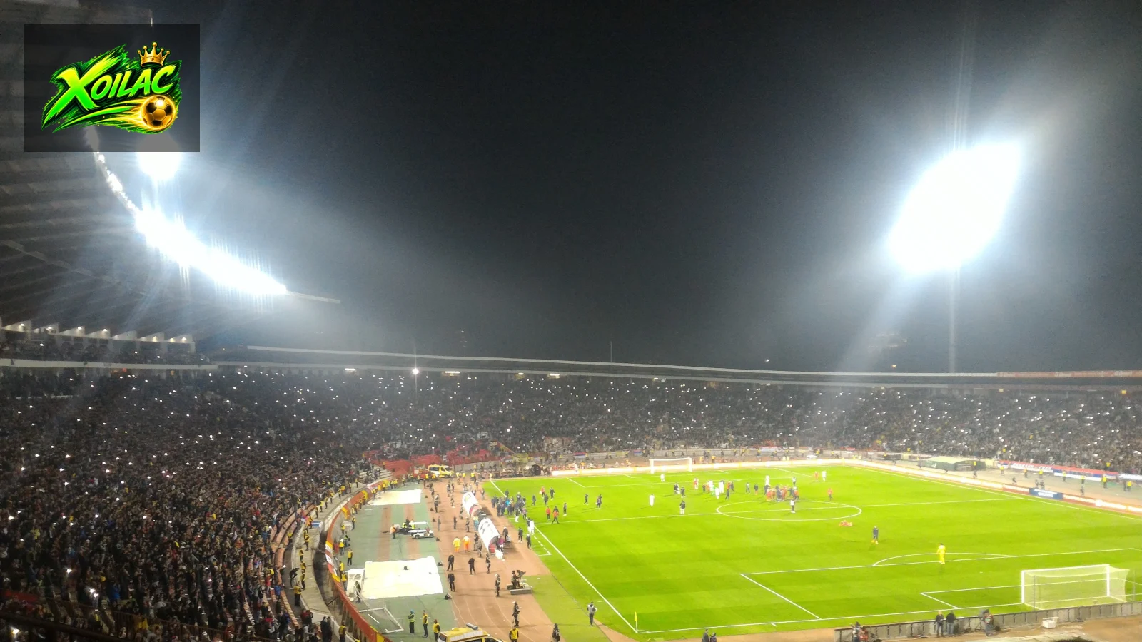 Đội tuyển Serbia thi đấu trong một trận vòng loại World Cup