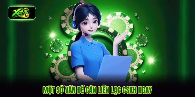 Một số vấn đề cần liên lạc CSKH ngay
