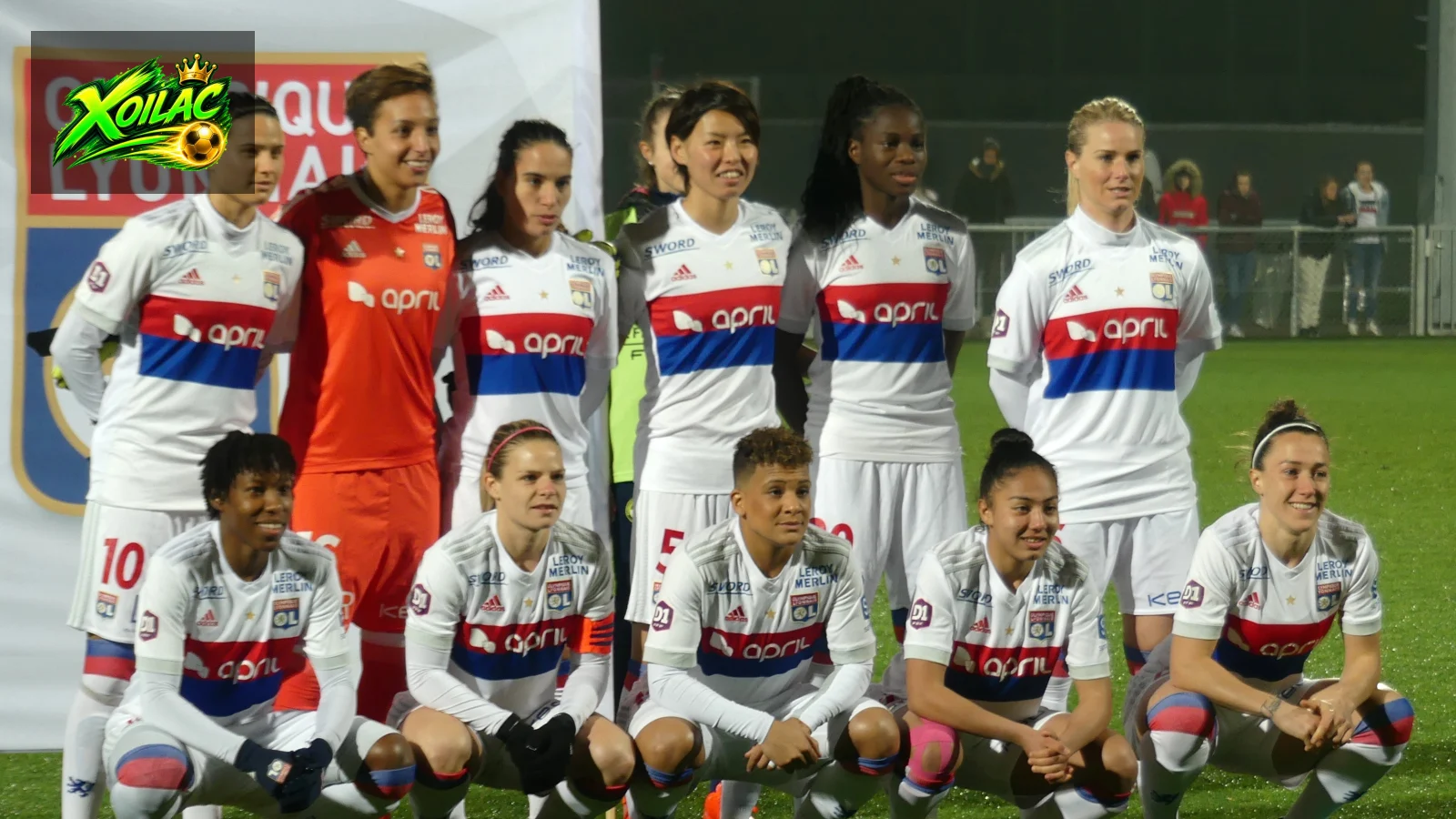 Đội hình nữ Olympique Lyonnais trước trận đấu