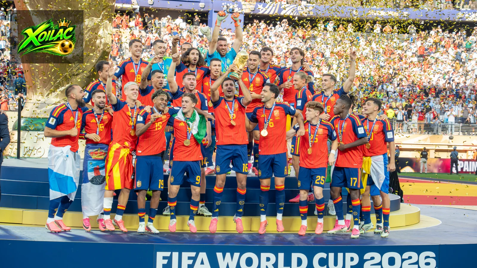 Đội tuyển Tây Ban Nha sau trận đấu với Argentina năm 2026