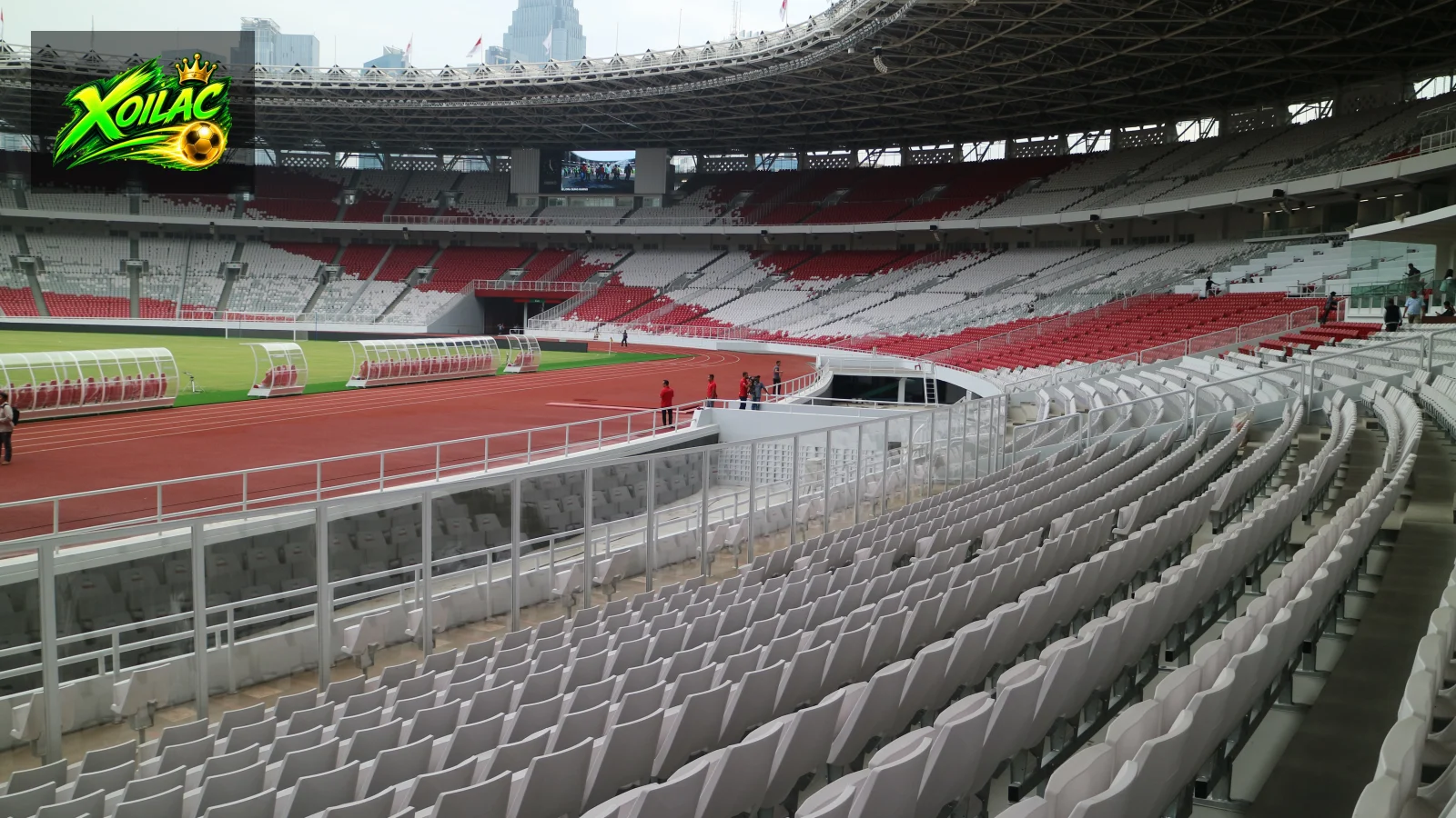 Khán đài sân vận động chính Gelora Bung Karno sau nâng cấp