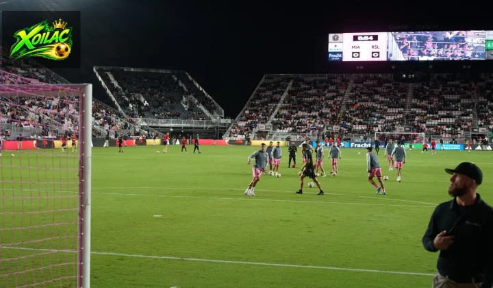 Ảnh tư liệu Inter Miami CF thi đấu trên sân nhà năm 2024